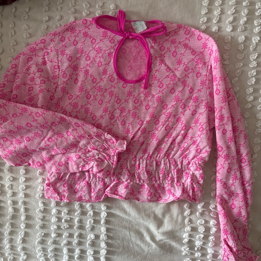 Vintage Pink Long Sleeve Top